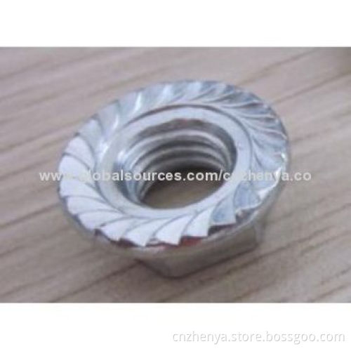 High-quality Flange Nuts from China, Made of SS200/SS201/SS202/SS304 Material